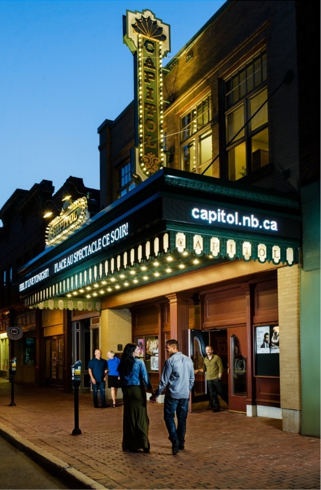 People outside the Capitol Theatre