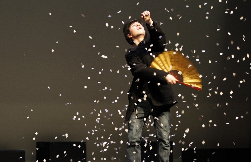 young boy in a theatrical performance
